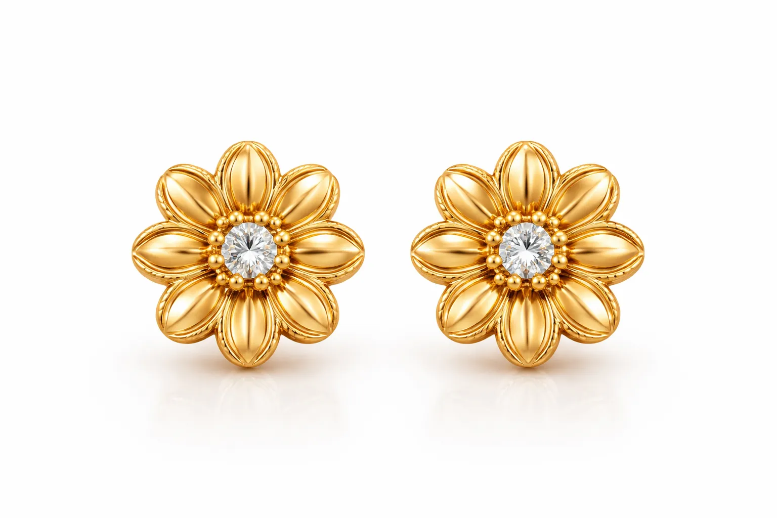 Classic Gold Stud Earrings